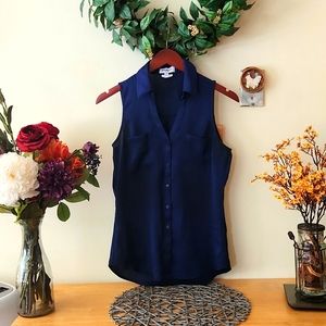 Slim Express Portofino Sleeveless Collar Top